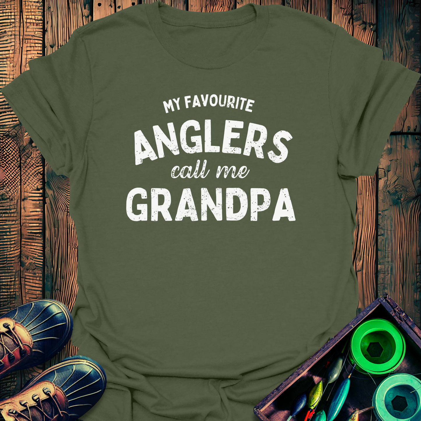 Angler Grandpa T-Shirt