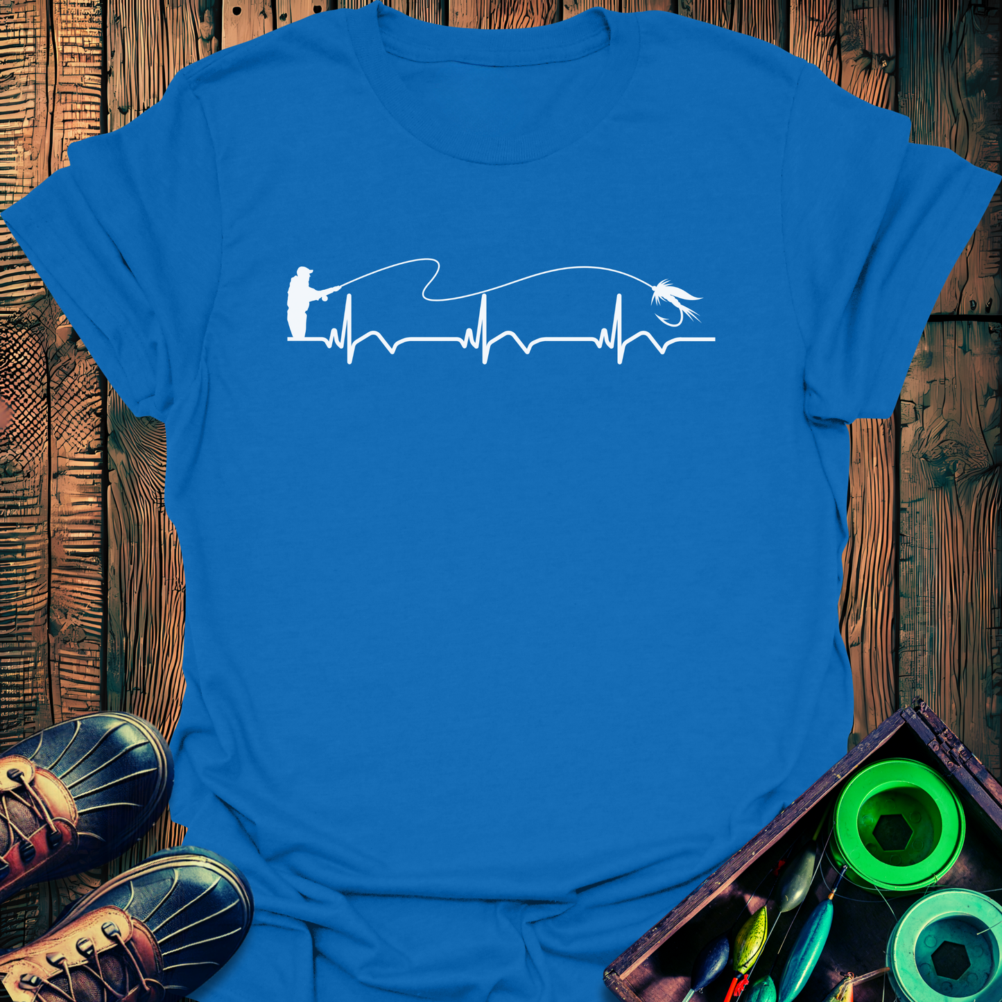 Angling Heartbeat T-Shirt
