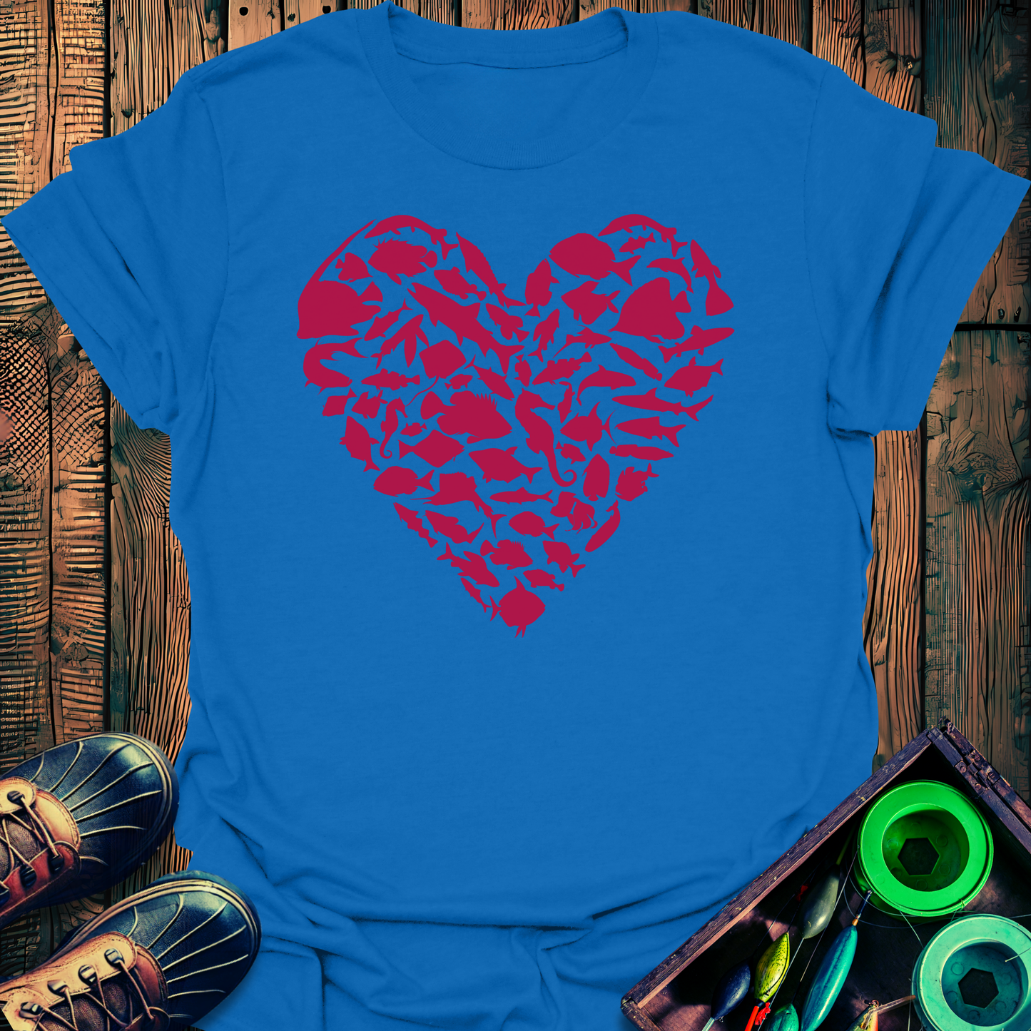 Fishing Heart T-Shirt