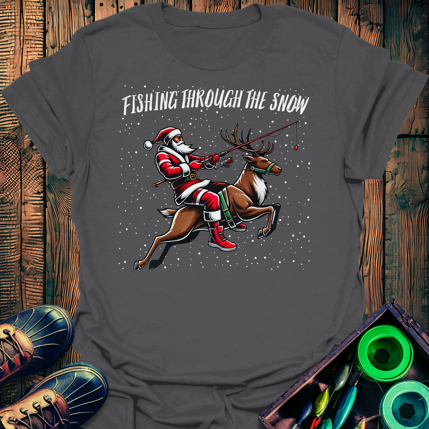 Fishing Snow T-Shirt