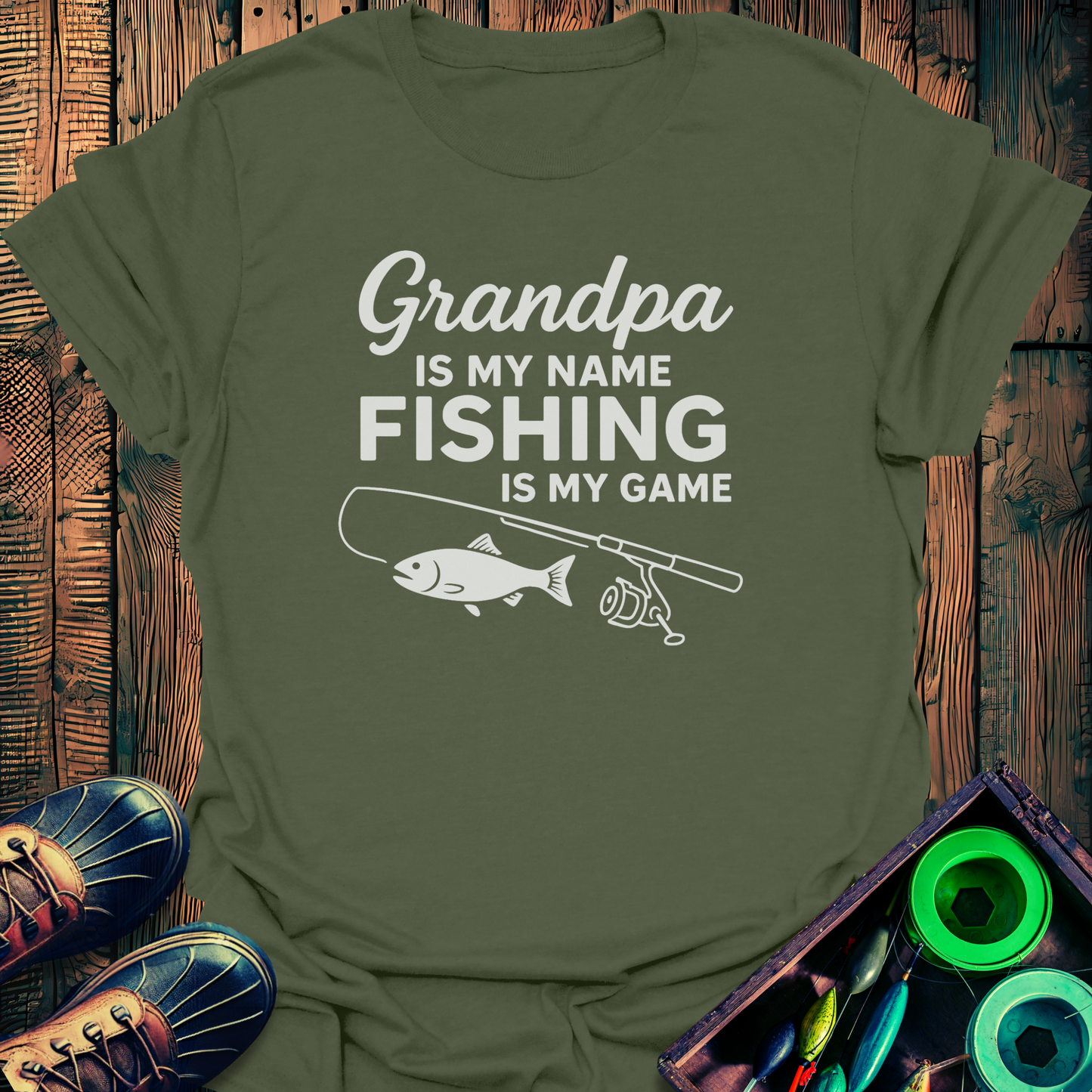Grandpa Fishing T-Shirt