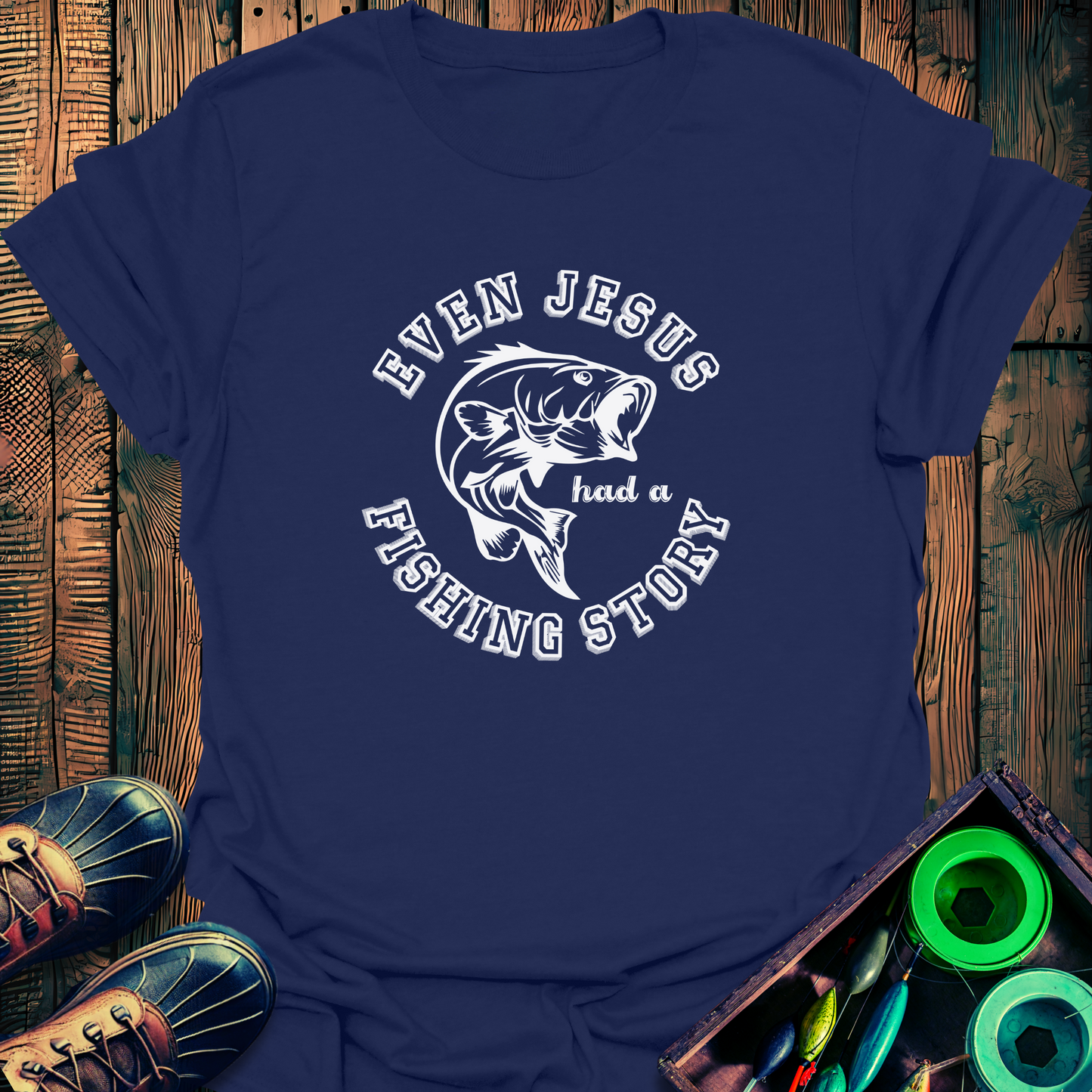 Jesus Fishing T-Shirt