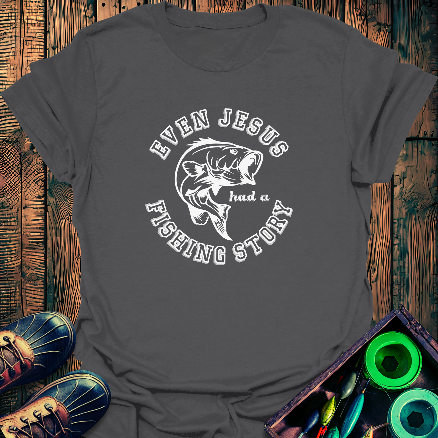 Jesus Fishing T-Shirt