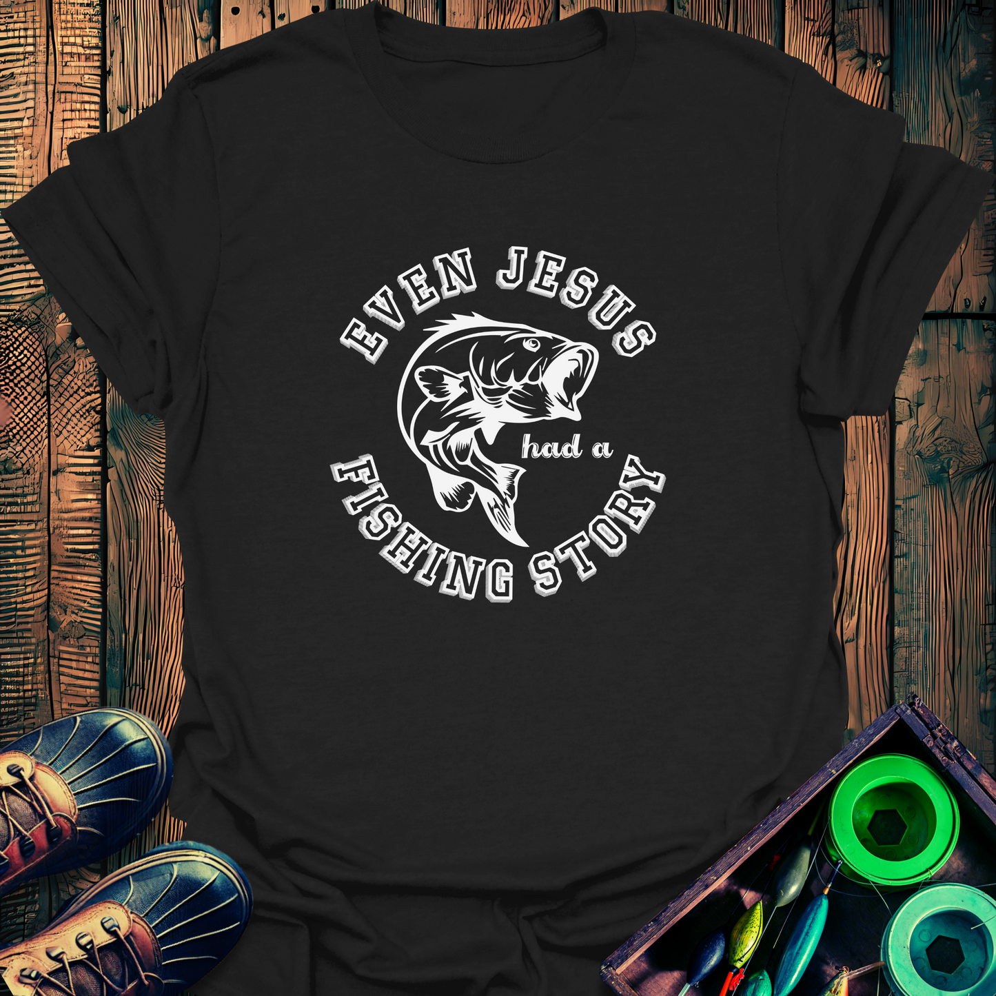 Jesus Fishing T-Shirt