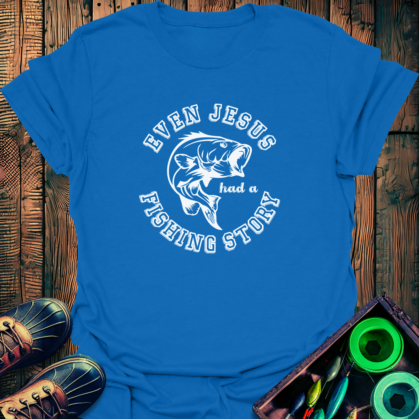 Jesus Fishing T-Shirt