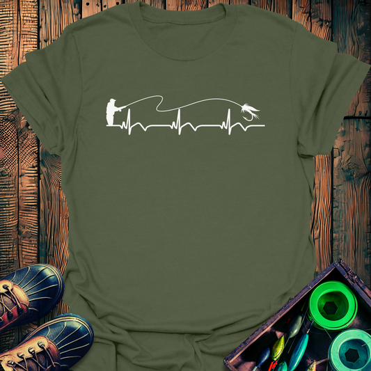 Angling Heartbeat T-Shirt