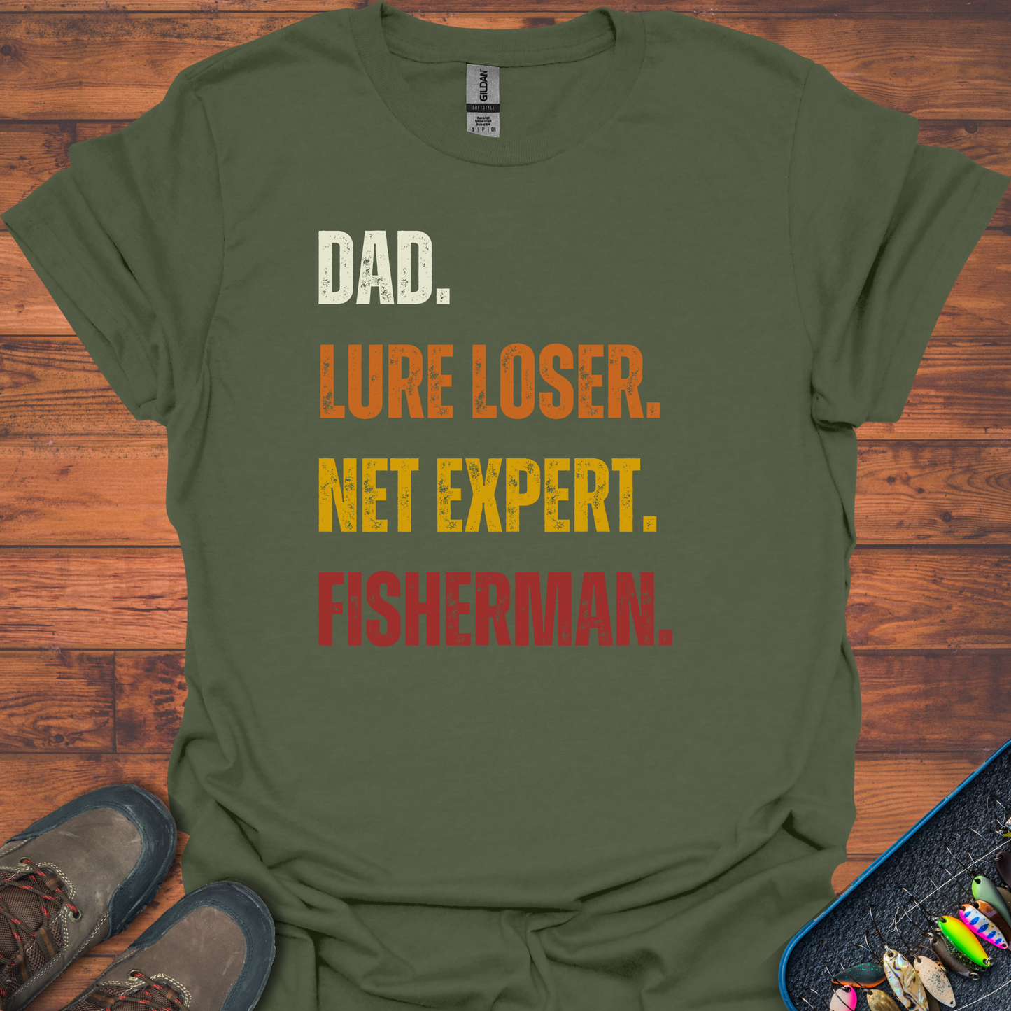 Dad, Net Expert, Fisherman T-Shirt