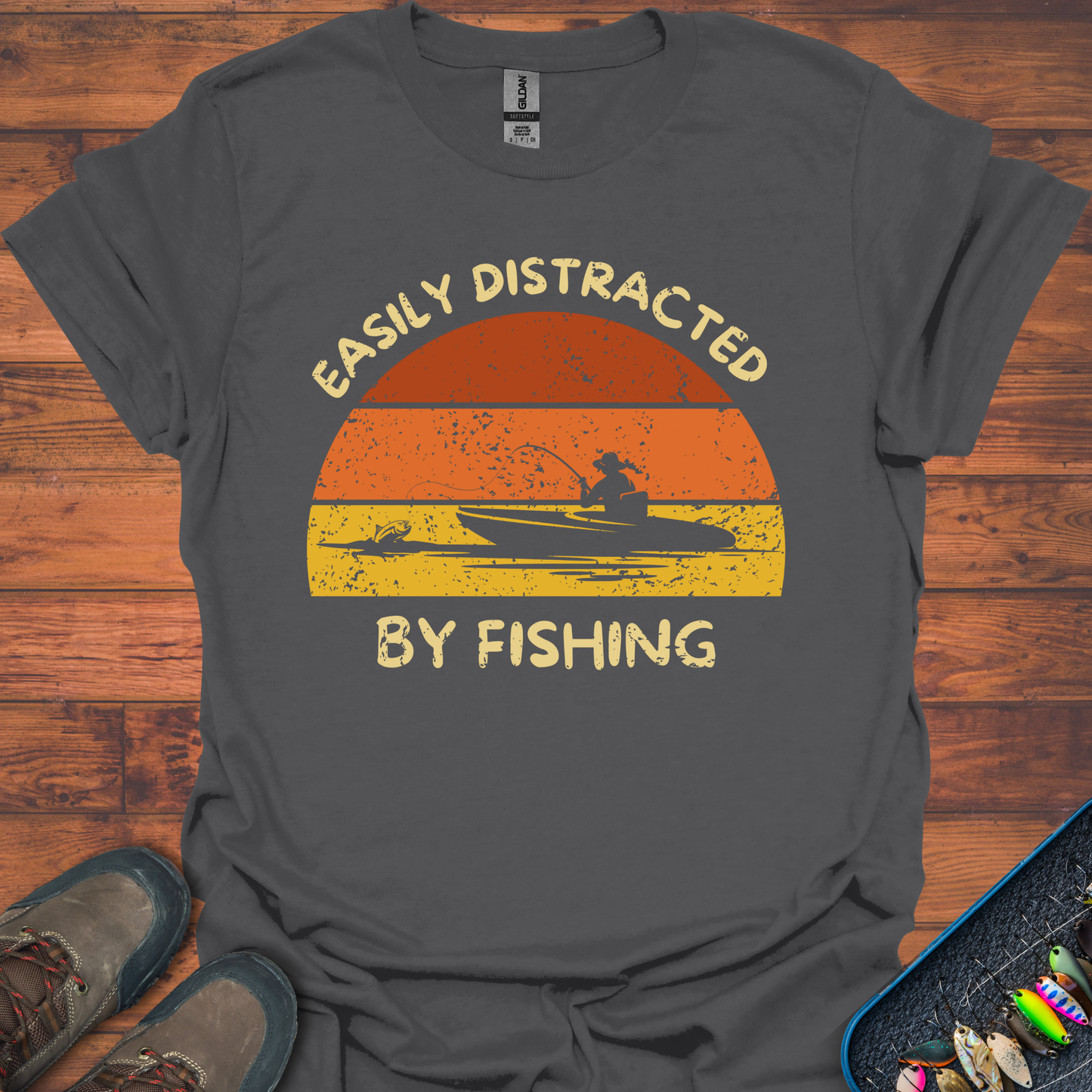 Easily Distracted By Fishing T-Shirt