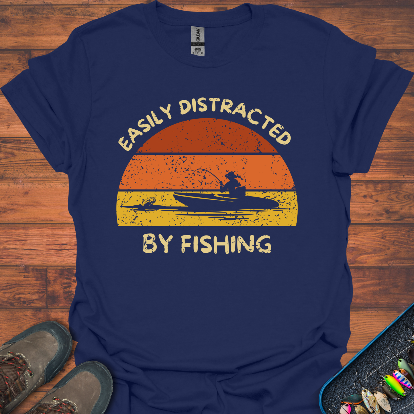 Easily Distracted By Fishing T-Shirt