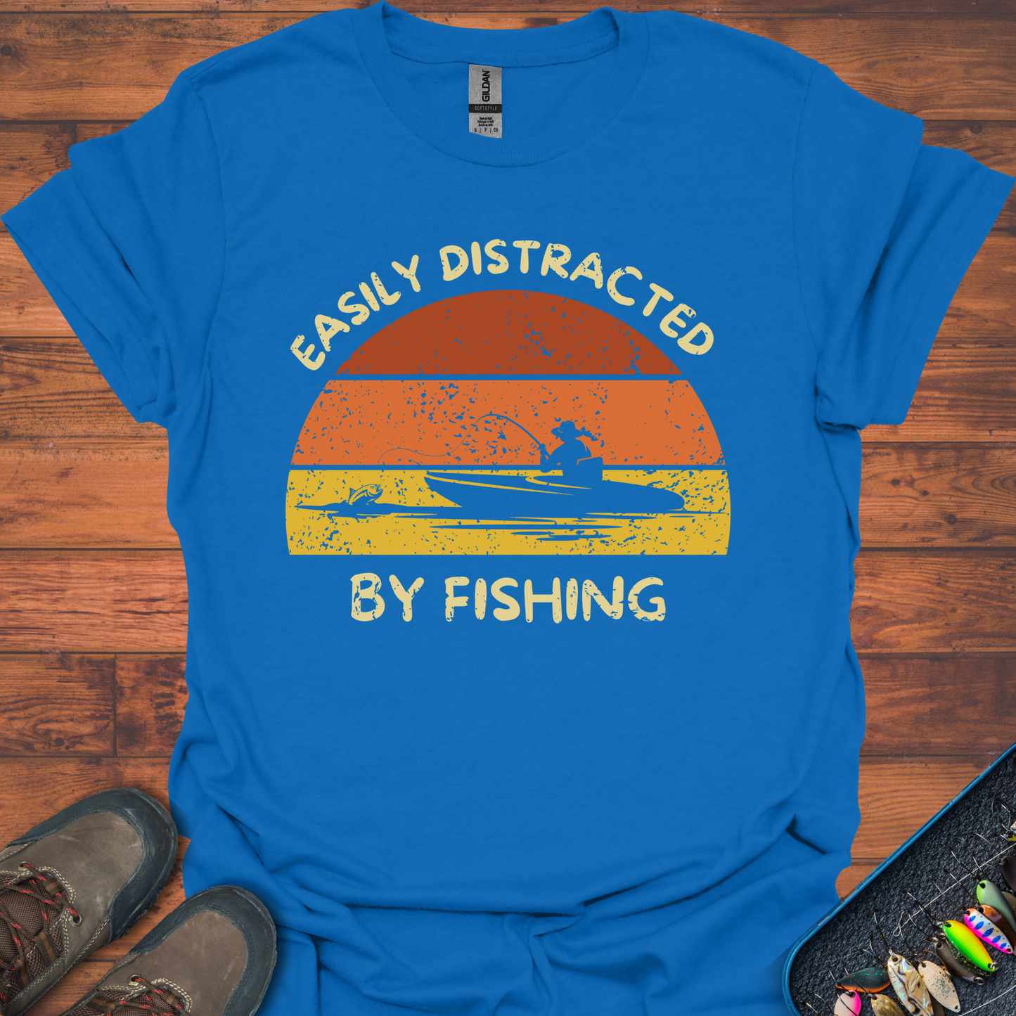 Easily Distracted By Fishing T-Shirt