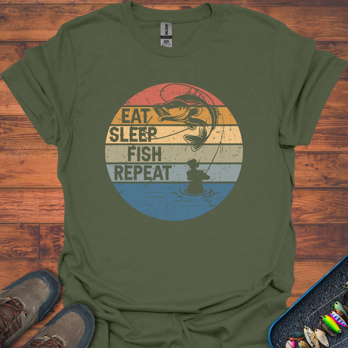 Eat, Sleep, Fish And Repeat T-Shirt