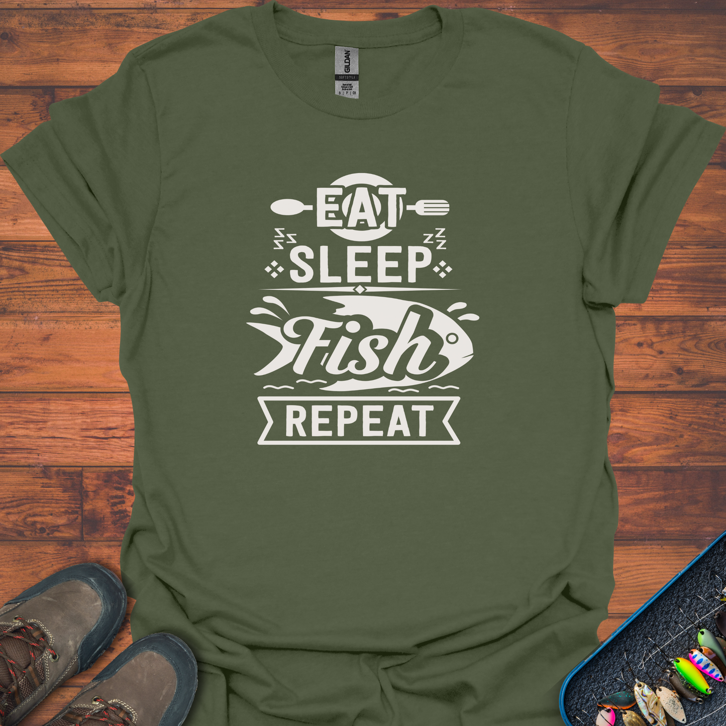 Eat, Sleep, Fish, Repeat T-Shirt