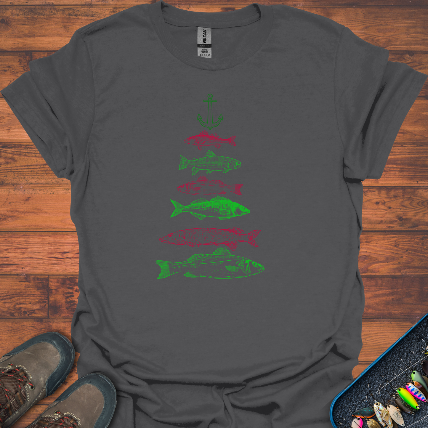 Fish Christmas Tree T-Shirt