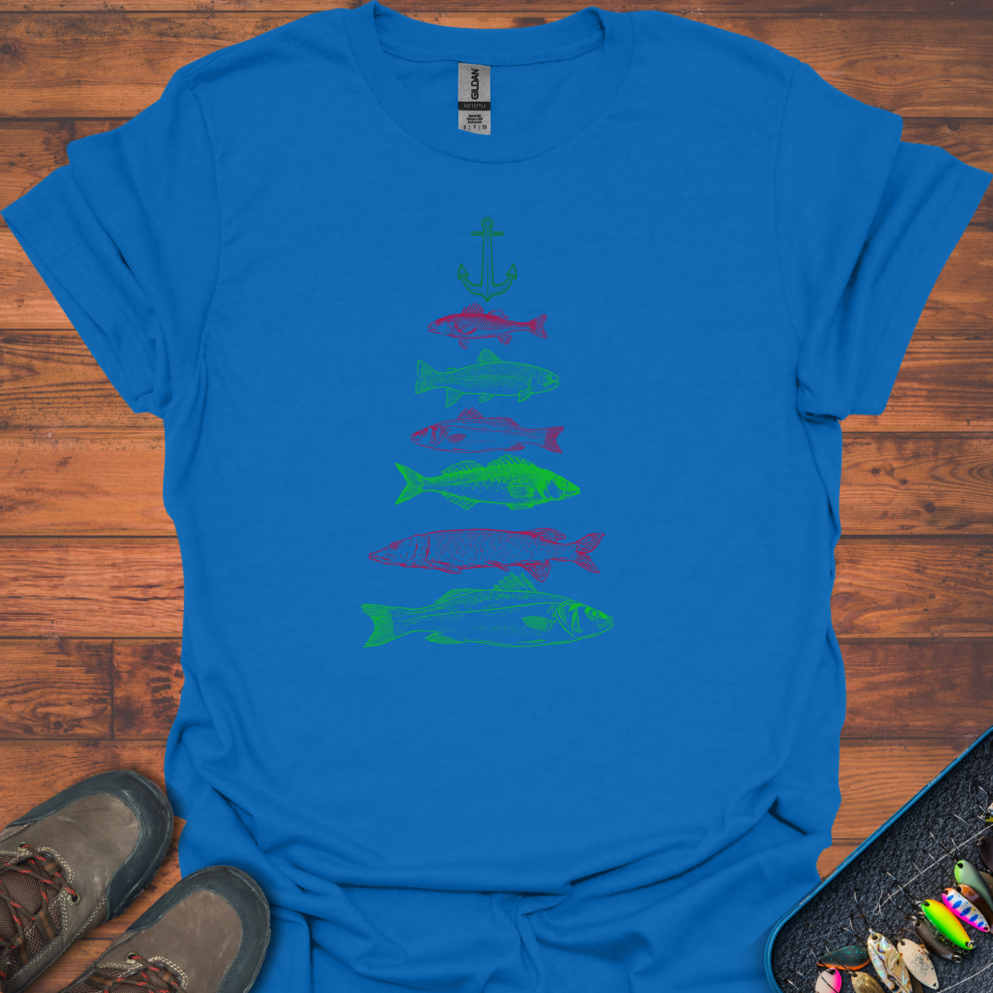 Fish Christmas Tree T-Shirt