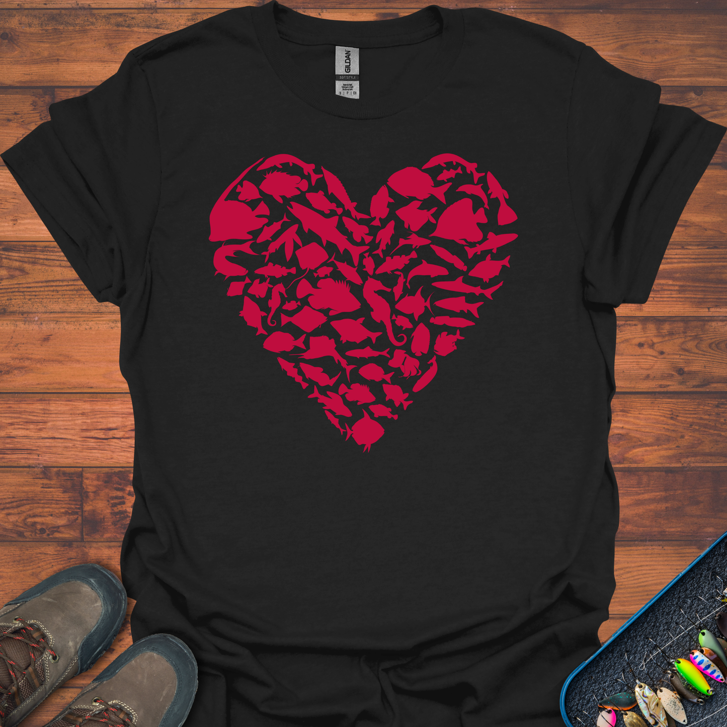 Fishing Heart T-Shirt