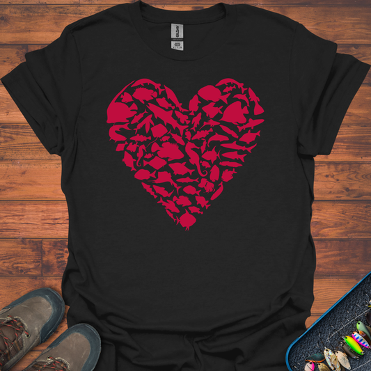 Fishing Heart T-Shirt