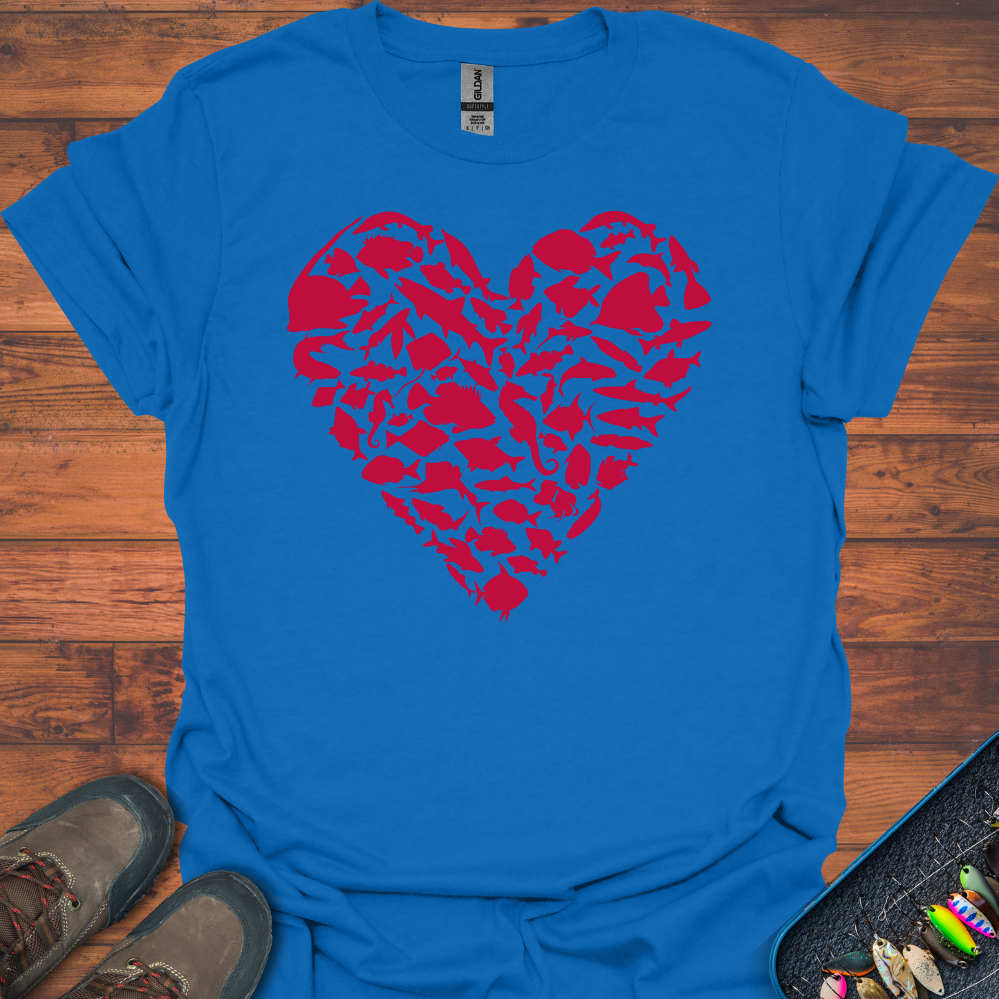 Fishing Heart T-Shirt