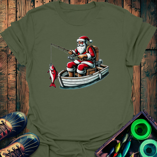 Fishing Santa T-Shirt
