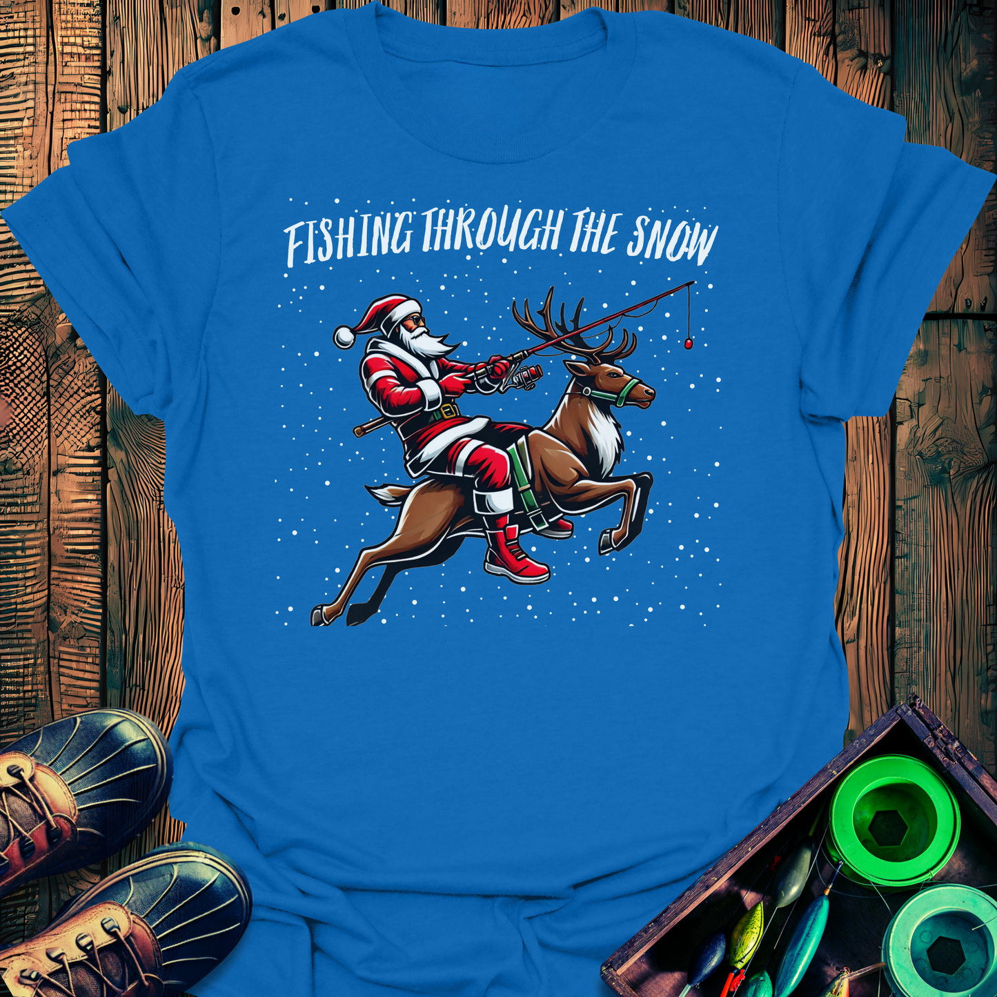 Fishing Snow T-Shirt