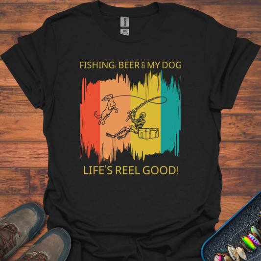 Fishing, Beer & My Dog T-Shirt