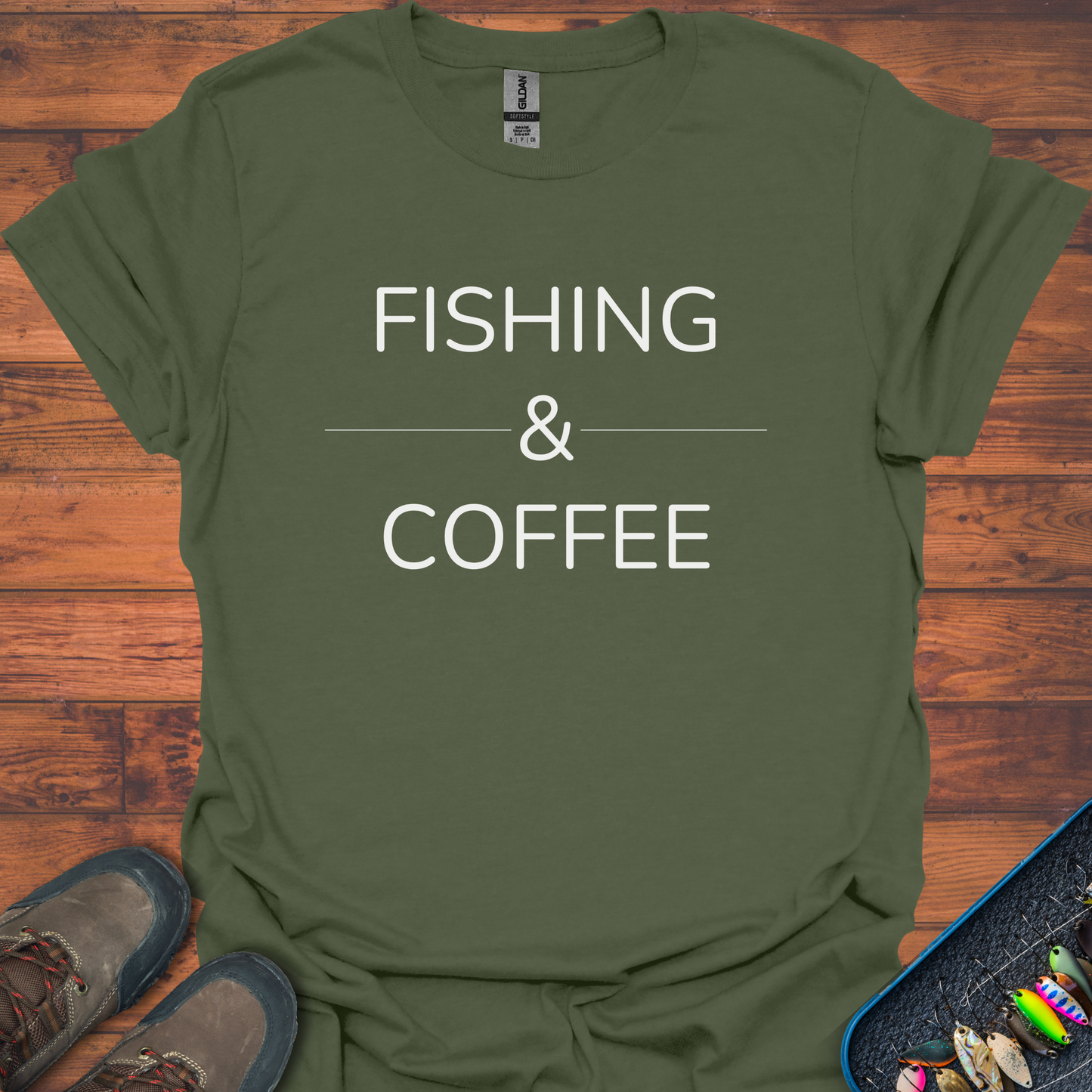 Fishing & Coffee T-Shirt