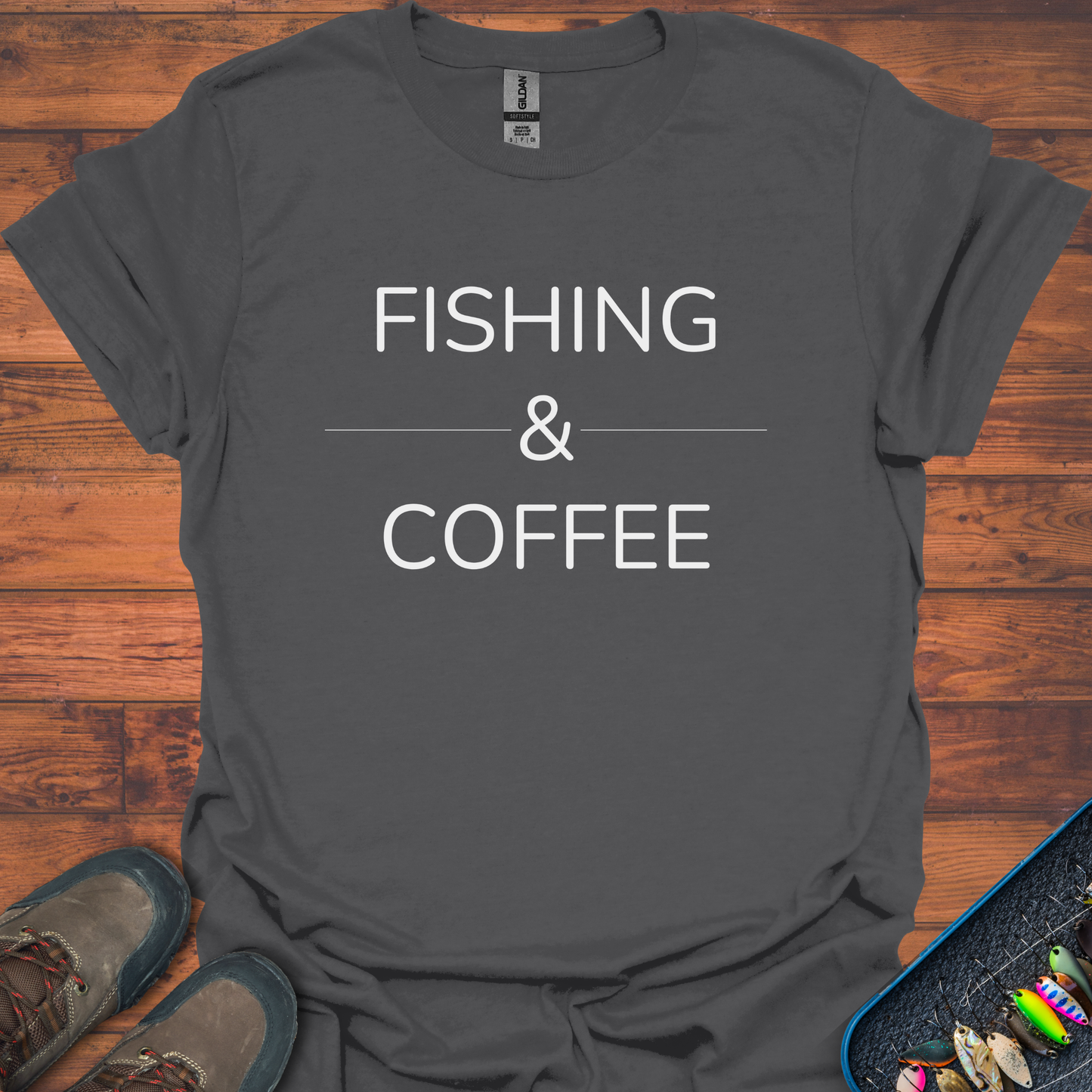 Fishing & Coffee T-Shirt