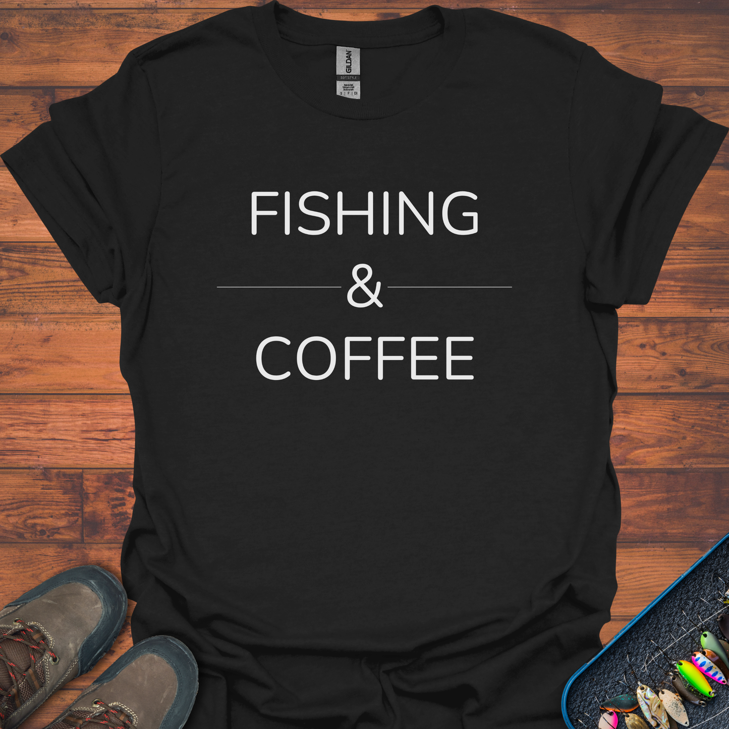 Fishing & Coffee T-Shirt