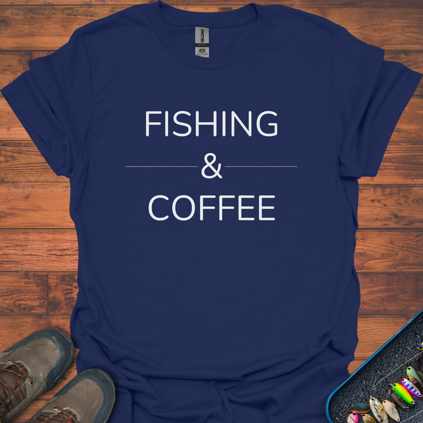 Fishing & Coffee T-Shirt