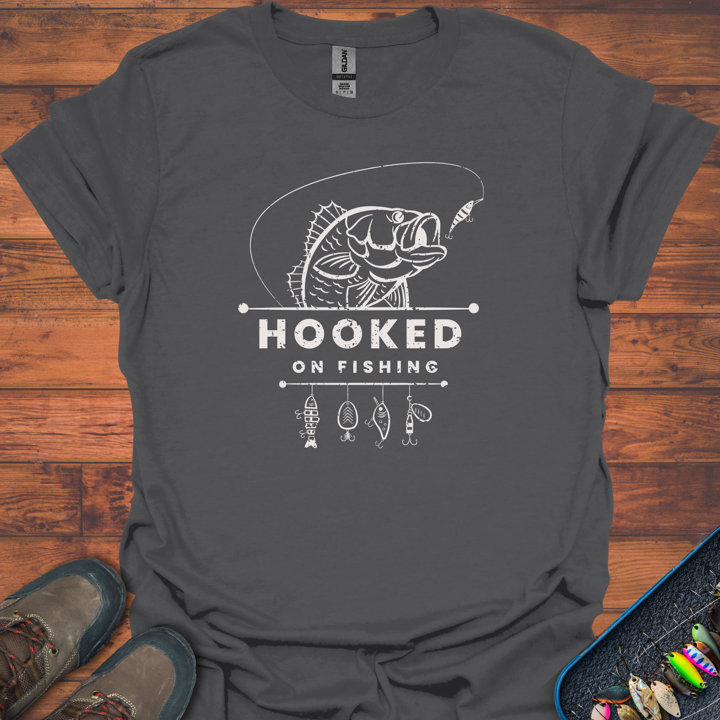 Hooked On Fishing T-Shirt