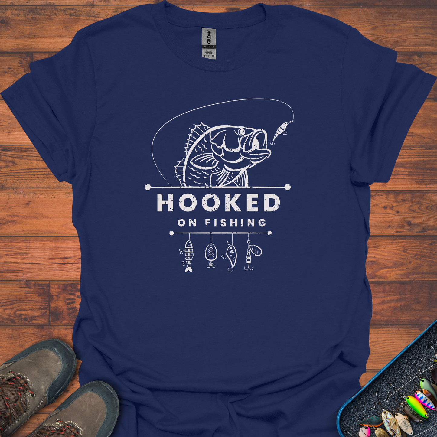 Hooked On Fishing T-Shirt