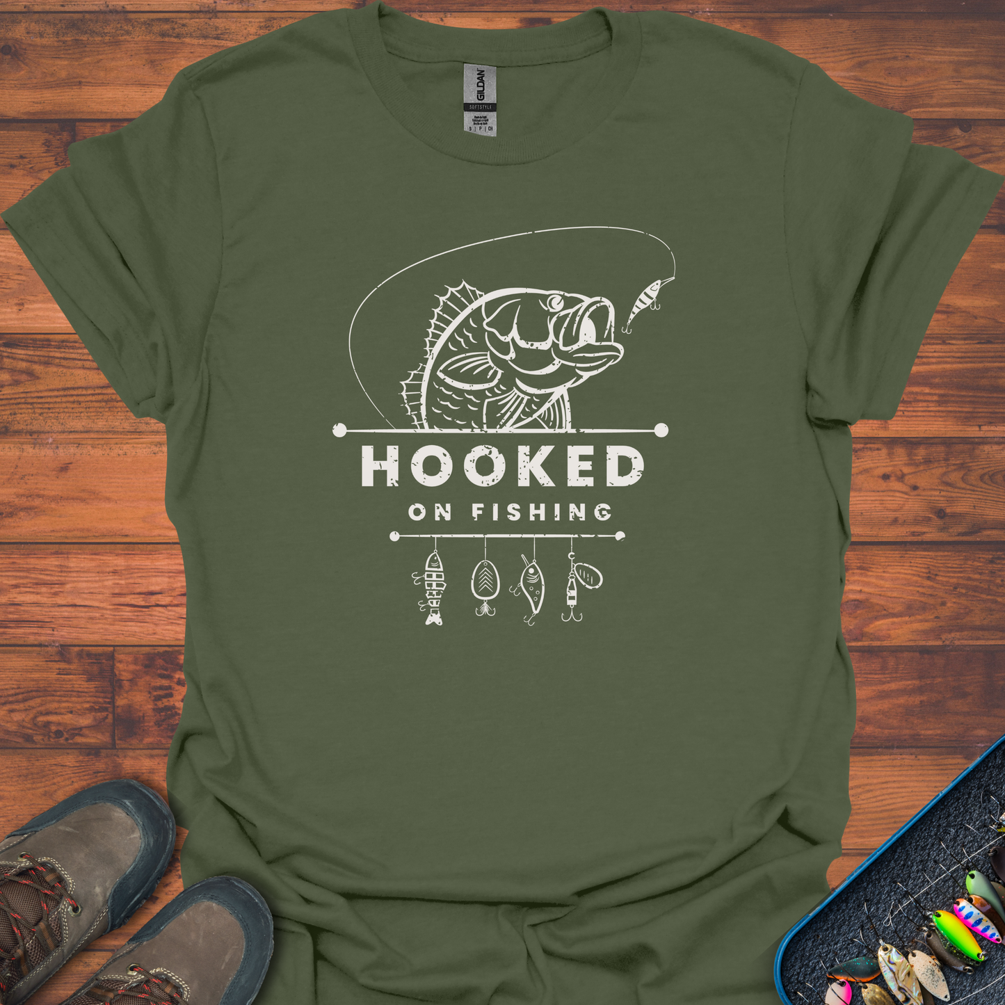 Hooked On Fishing T-Shirt