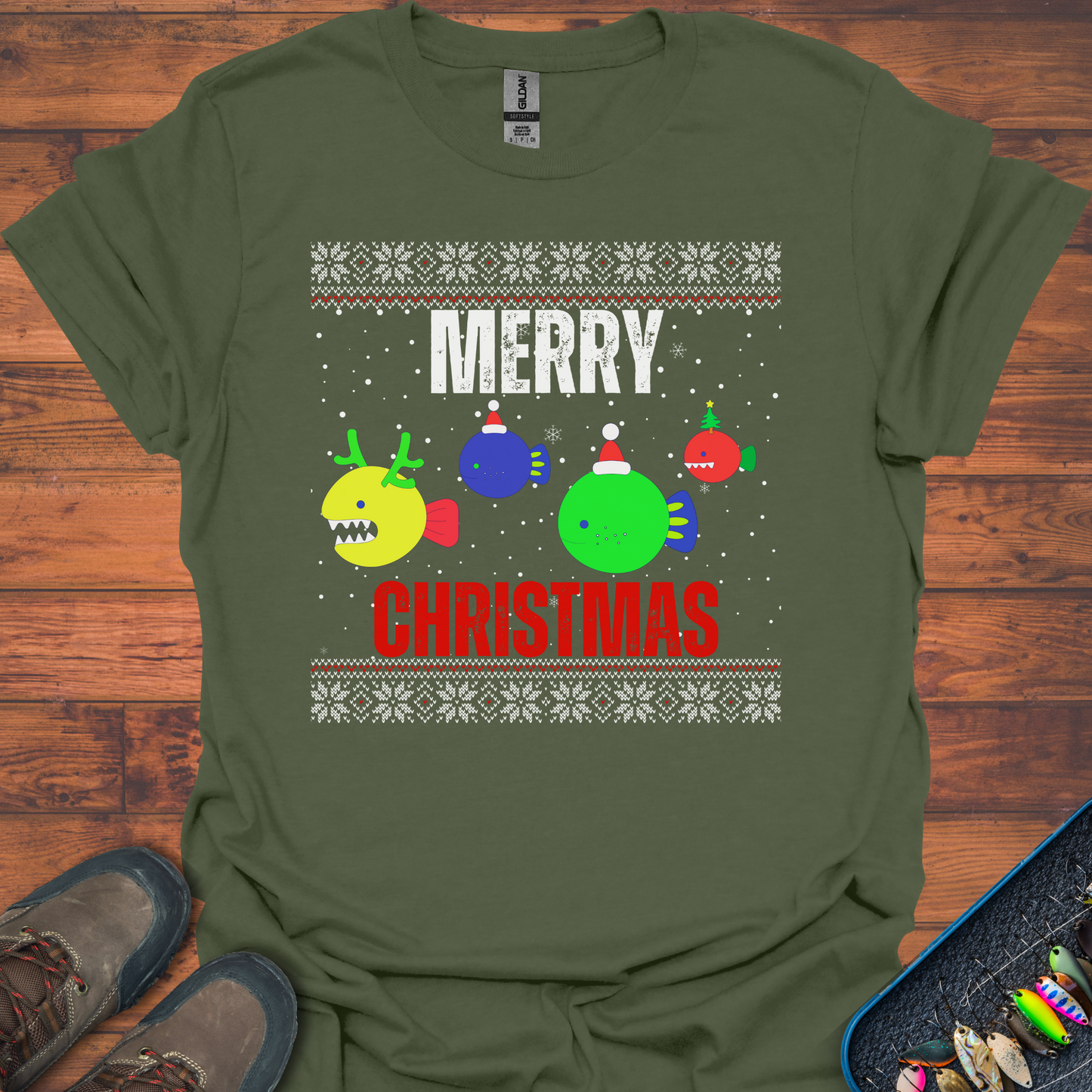 Merry Christmas Fish T-Shirt