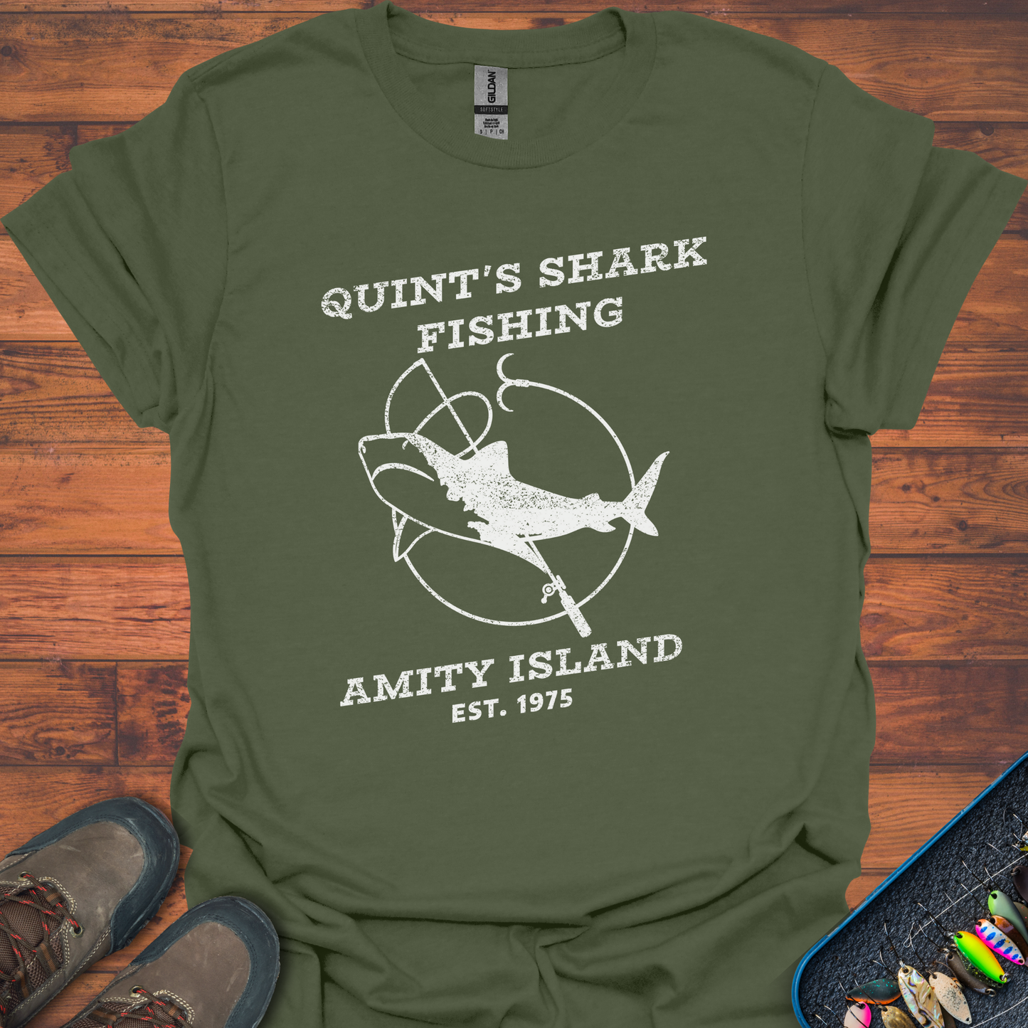 Quint's Shark Fishing T-Shirt