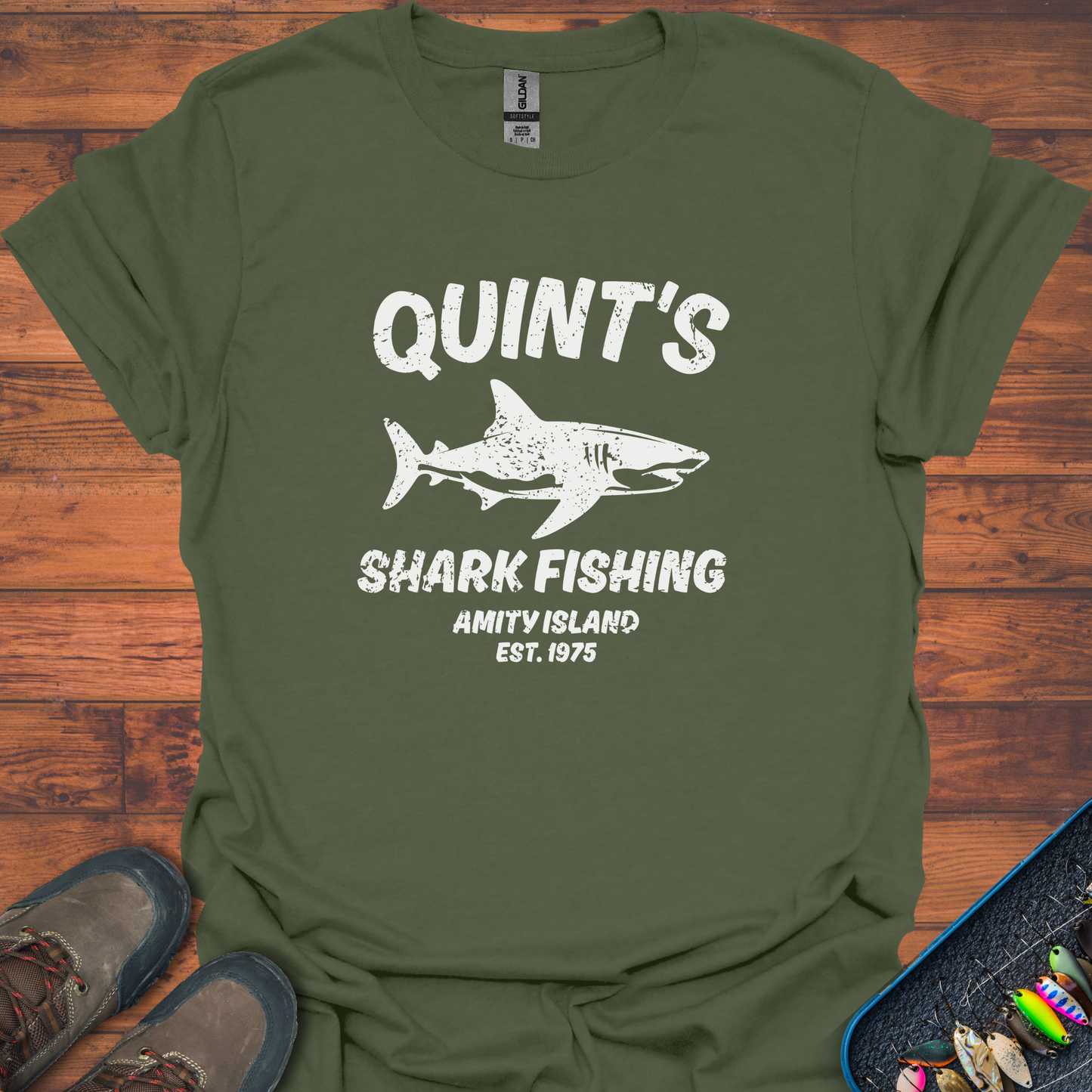 Quint's Shark Fishing T-Shirt