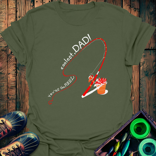 Reel Coolest Dad T-Shirt