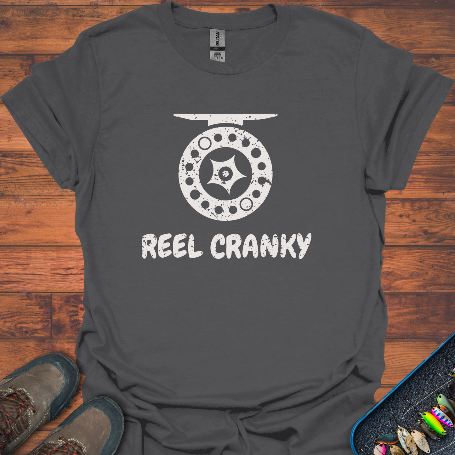 Reel_Cranky Fishing T-Shirt