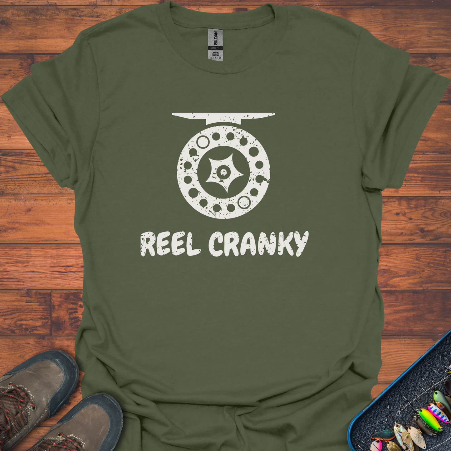 Reel_Cranky Fishing T-Shirt