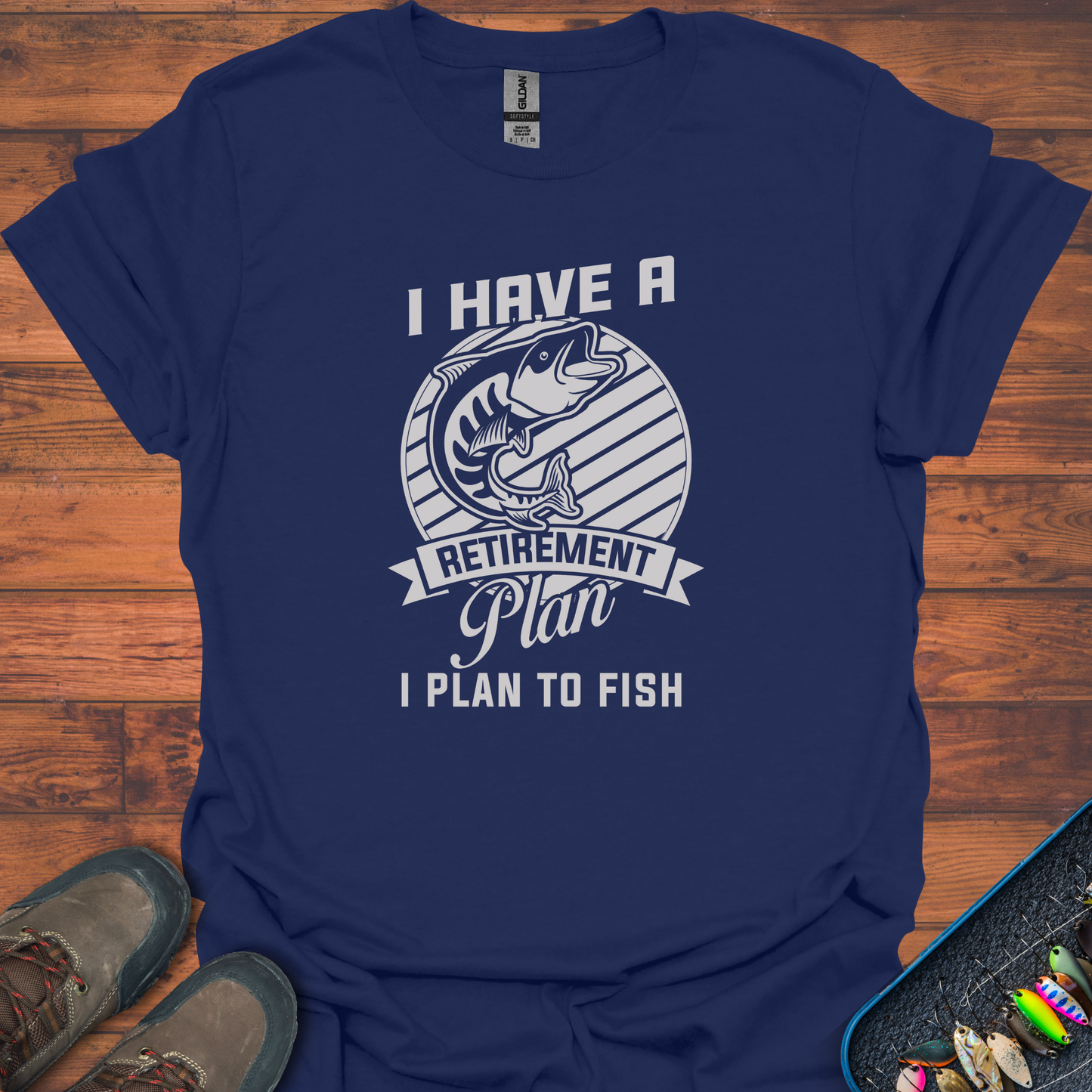 Retirement Plan Fishing T-Shirt