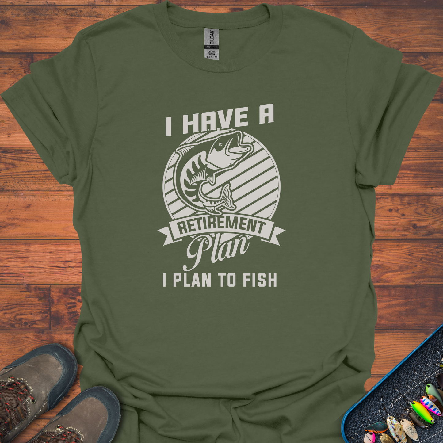 Retirement Plan Fishing T-Shirt