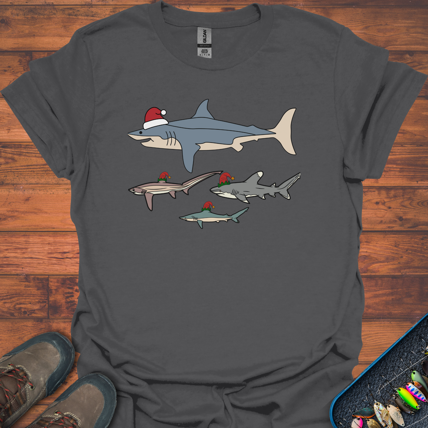 Santa Sharks T-Shirt