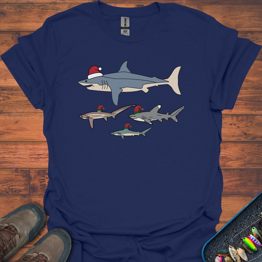 Santa Sharks T-Shirt