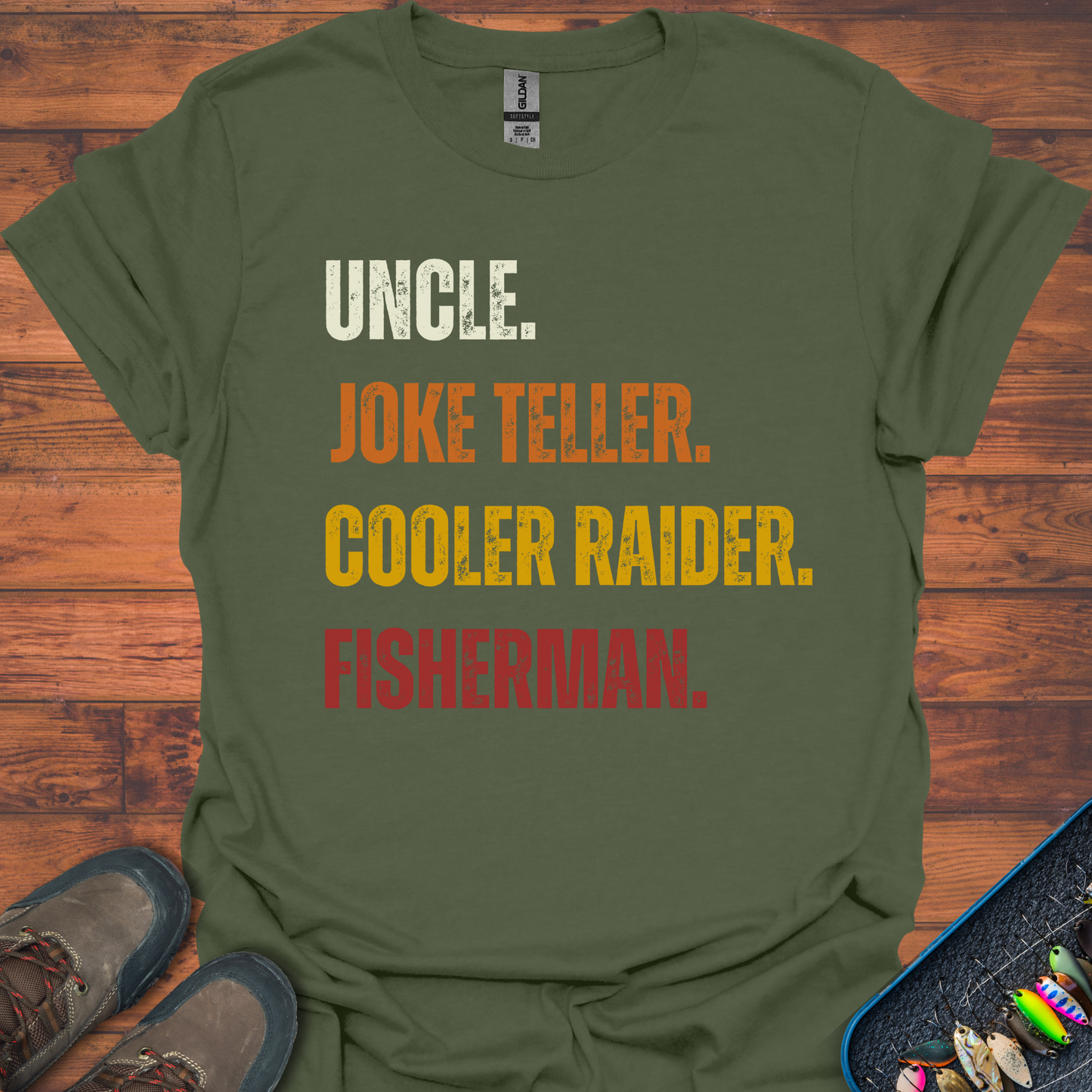 Uncle, Joke Teller, Fisherman T-Shirt