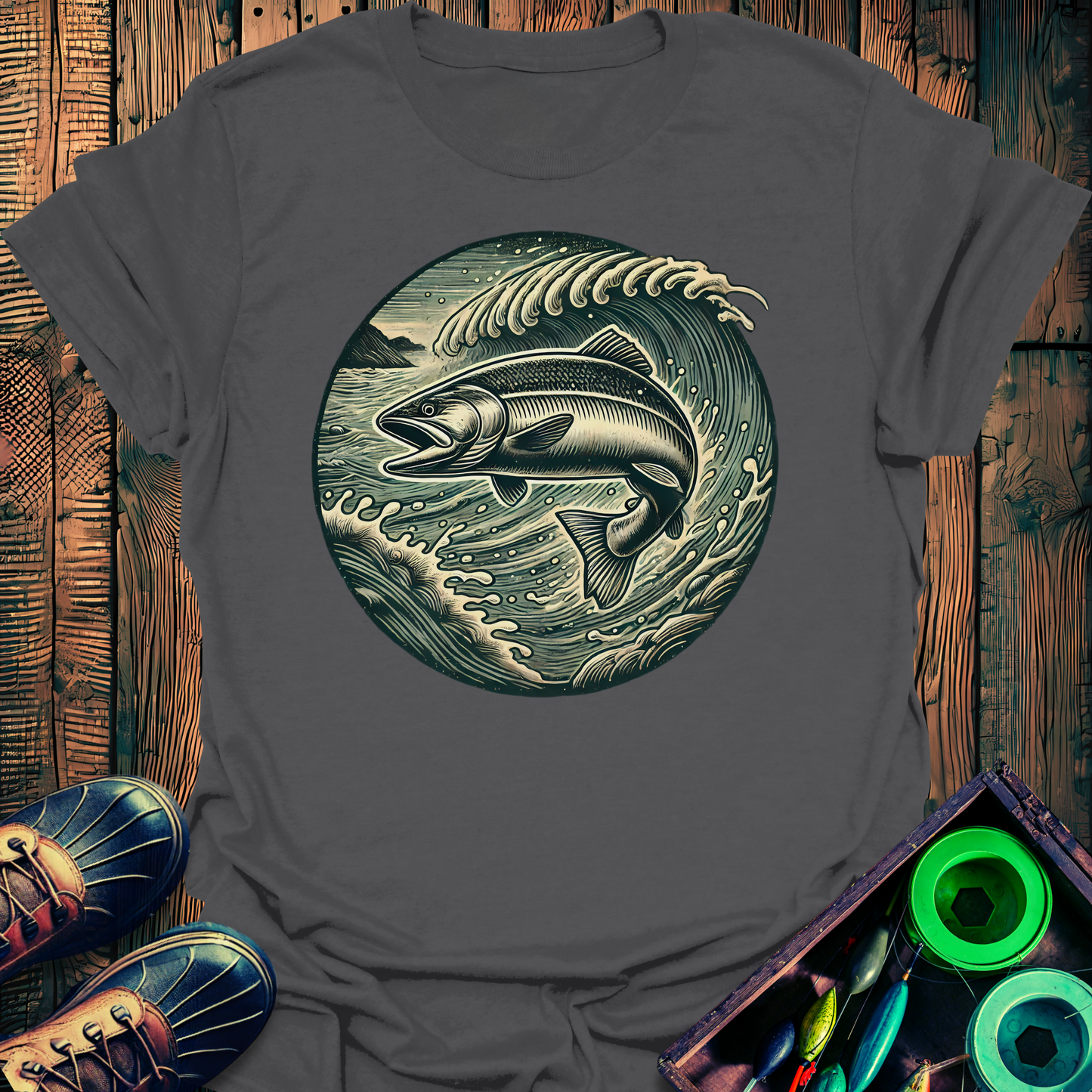 Vintage Salmon T-Shirt