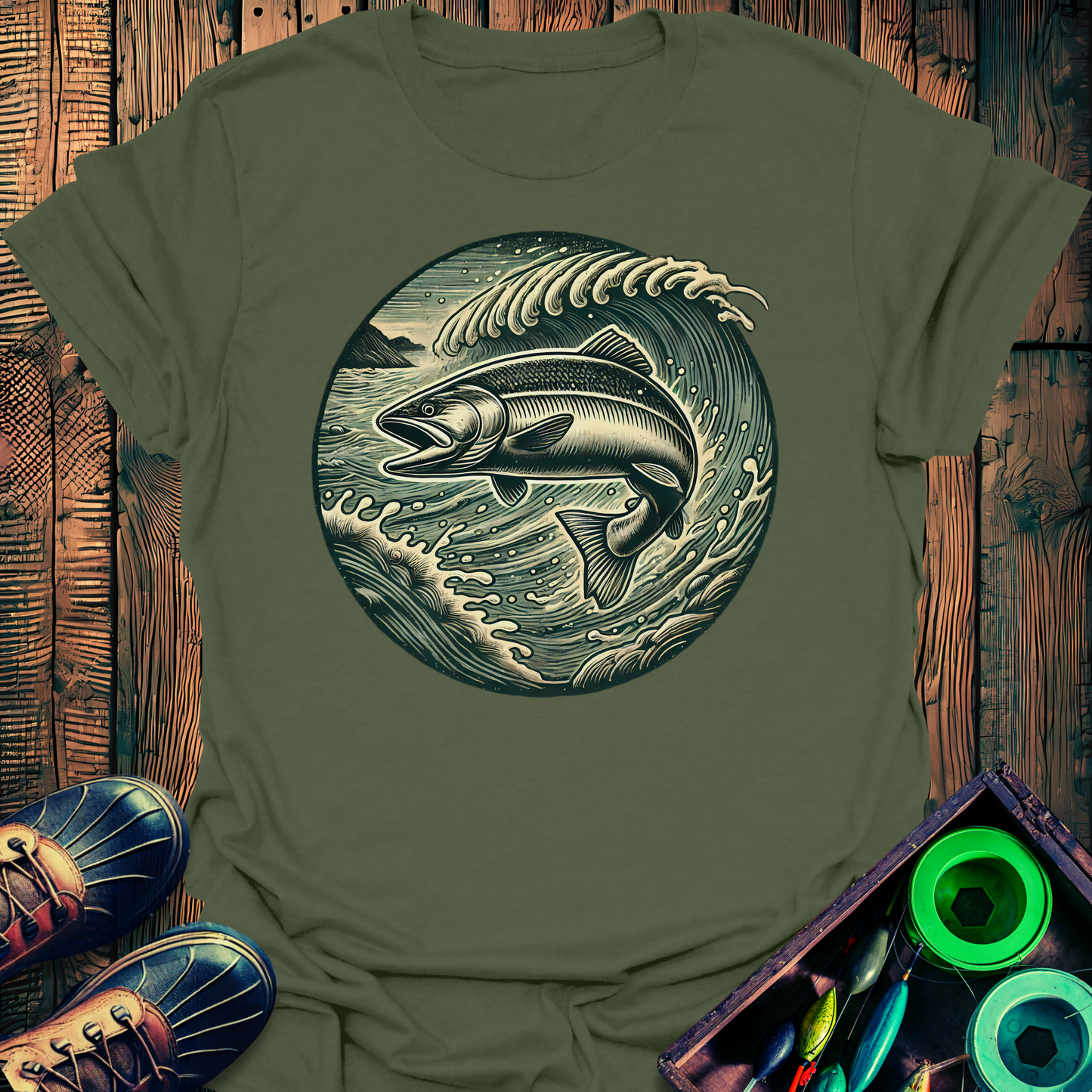 Vintage Salmon T-Shirt